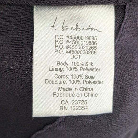 Aritzia Babaton 100% Silk Dress in Deep Purple - Picture 9 of 12